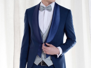 reverse giacca enzo miccio, bluette, elegante