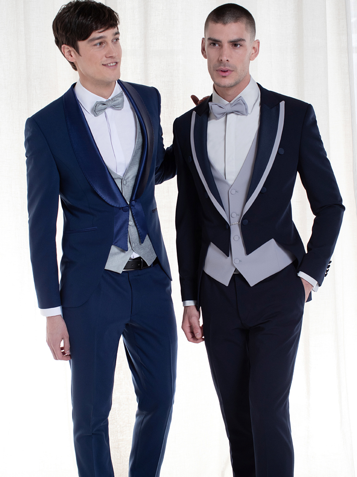 abito da sposo, particolare, blu, bluette, disegno di enzo miccio
